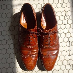 Men’s English Brown Leather Wingtips